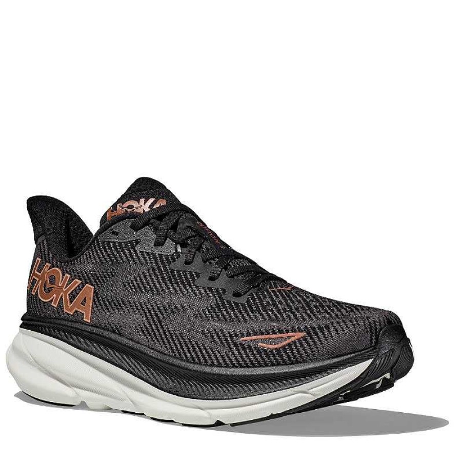 Women Hoka | Women'S Hoka Clifton 9 - Black/Copper (Bcppr)