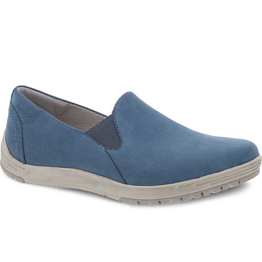 Women Dansko | Women'S Dansko Laraine Waterproof - Blue Nubuck