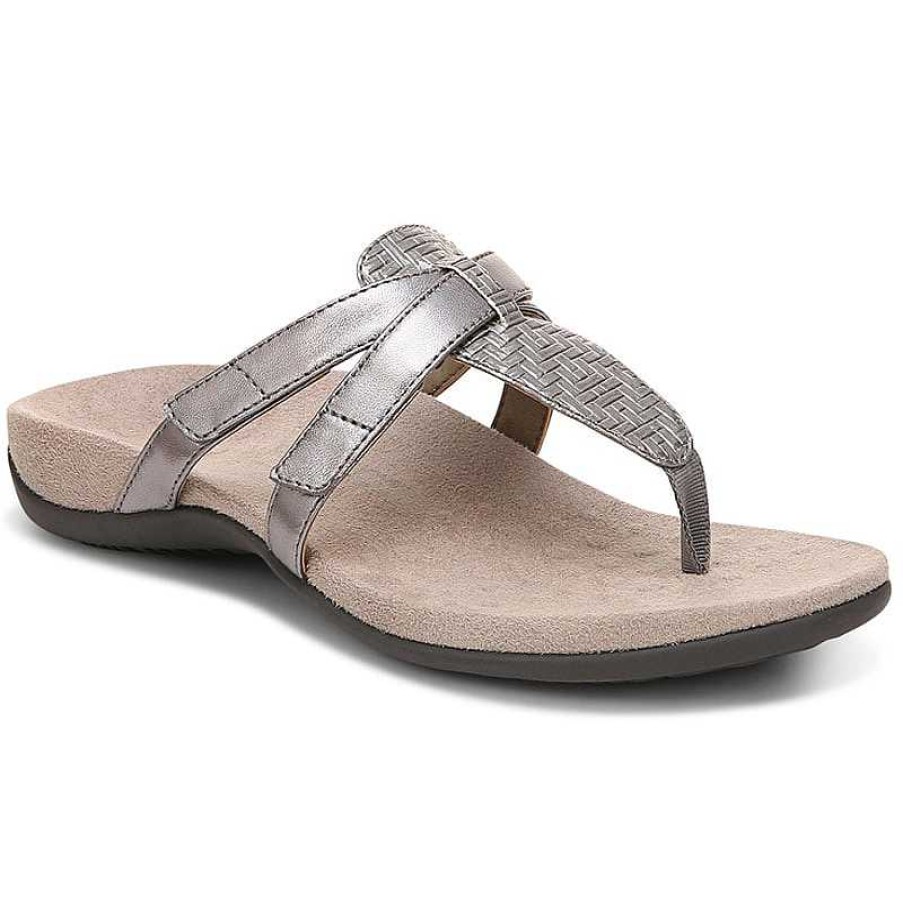 Women Vionic | Women'S Vionic Karley Sandal - Silver