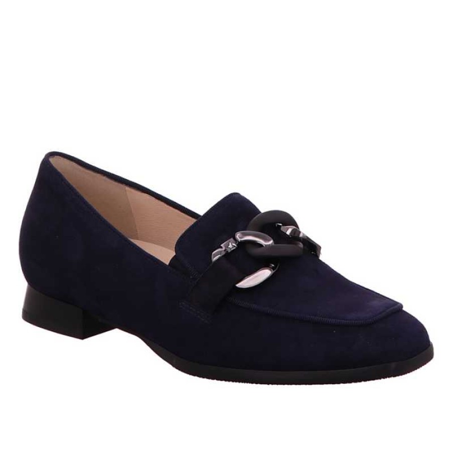 Women Hassia | Women'S Hassia Napoli Loafer - Blue - Uk Sizing