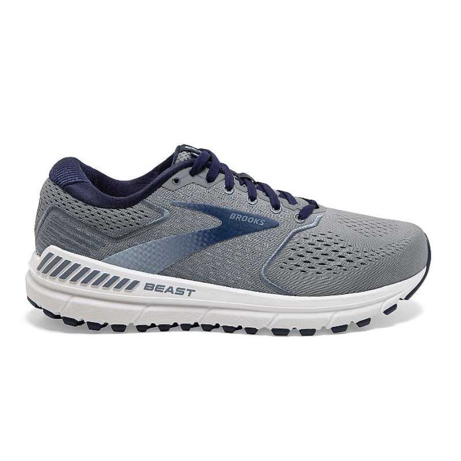 Men Brooks Running | Men'S Brooks Beast 20 - Blue/Grey/Peacoat (491)