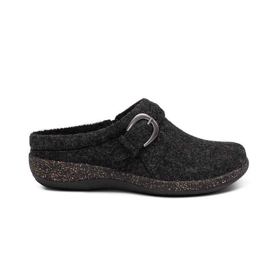 Women Aetrex | Women'S Aetrex Libby Wool - Black