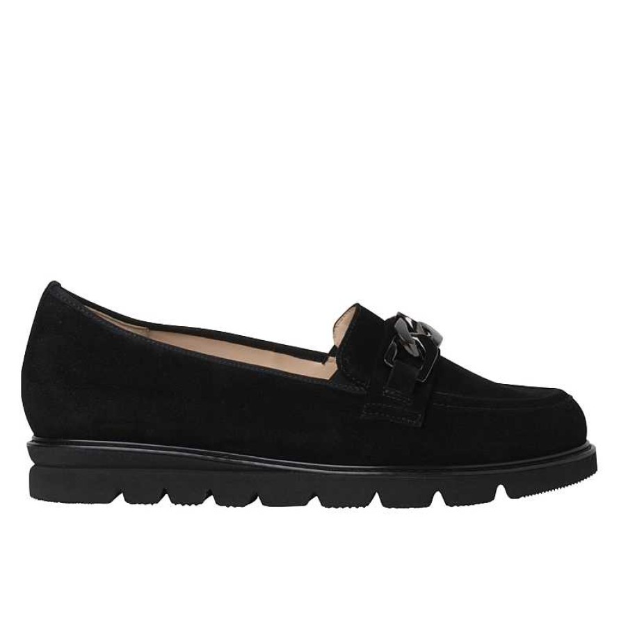 Women Hassia | Women'S Hassia Pisa Loafer - Black - Uk Sizing