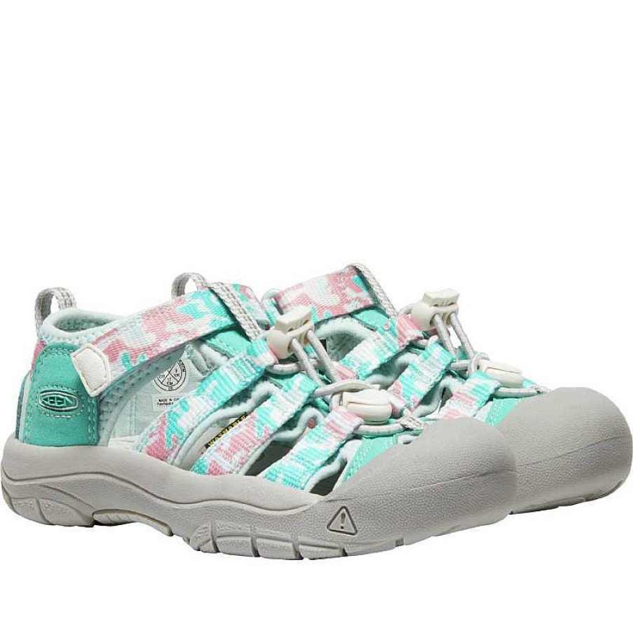 Kids Keen | Kids' Keen Newport H2 Sizes 10-13 - Camo/Pink Icing