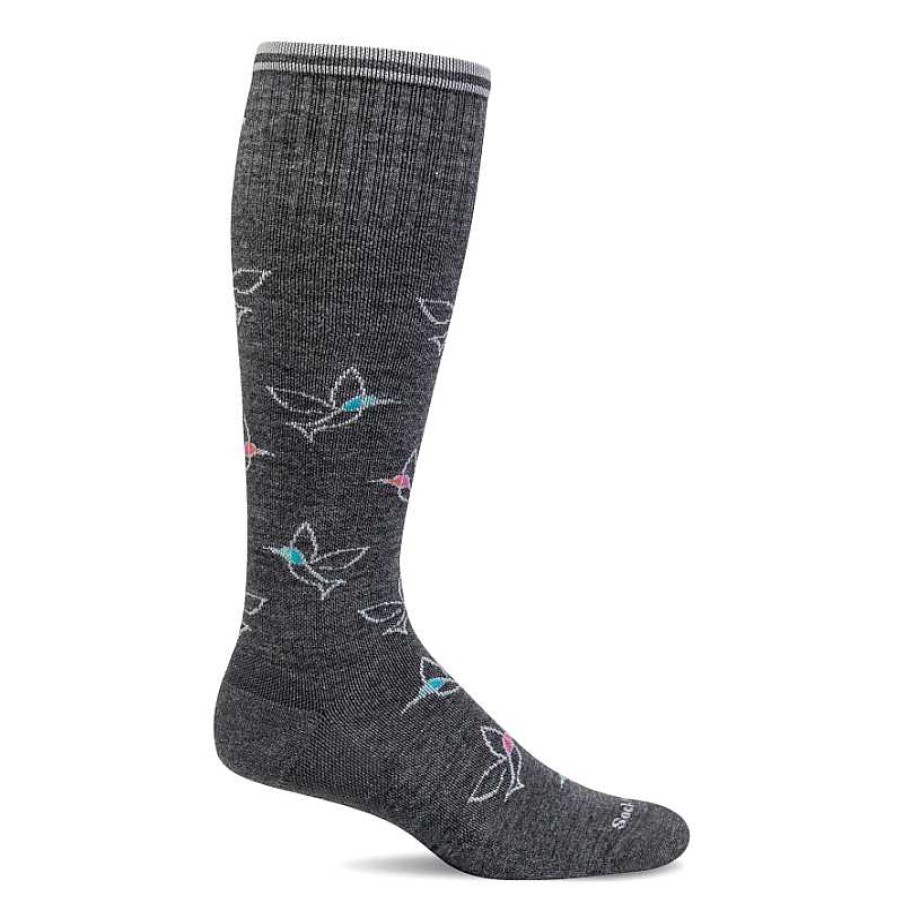 Accessories Sockwell | Women'S Sockwell Free Fly Moderate Graduated Compression Socks - Charcoal