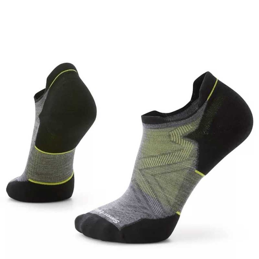 Accessories Smartwool | Men'S Smartwool Run Targeted Cushion Low Ankle Socks - Medium Gray