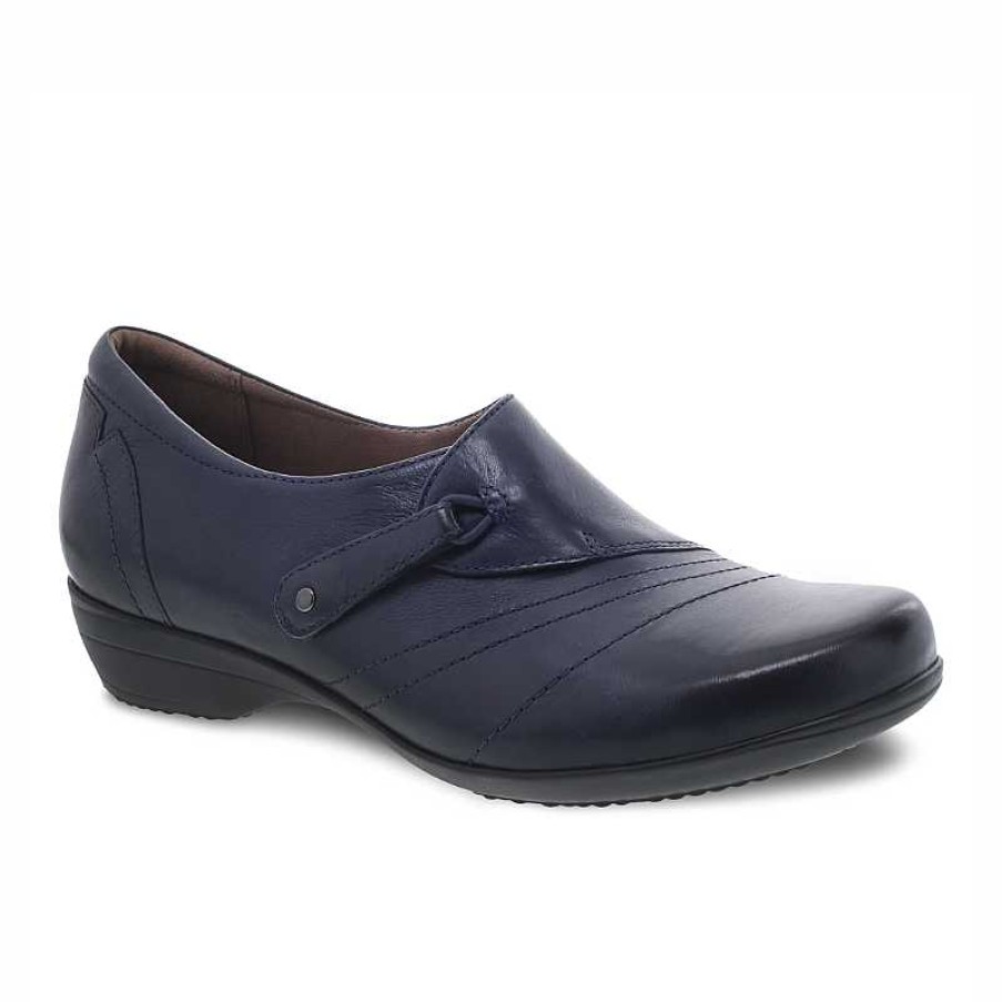 Women Dansko | Women'S Dansko Franny - Navy Burnished Calf