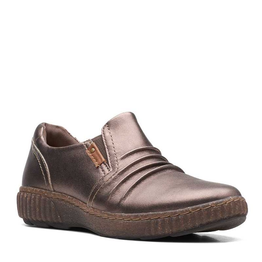 Women Clarks | Women'S Clarks Magnolia Faye Bronze Metallic