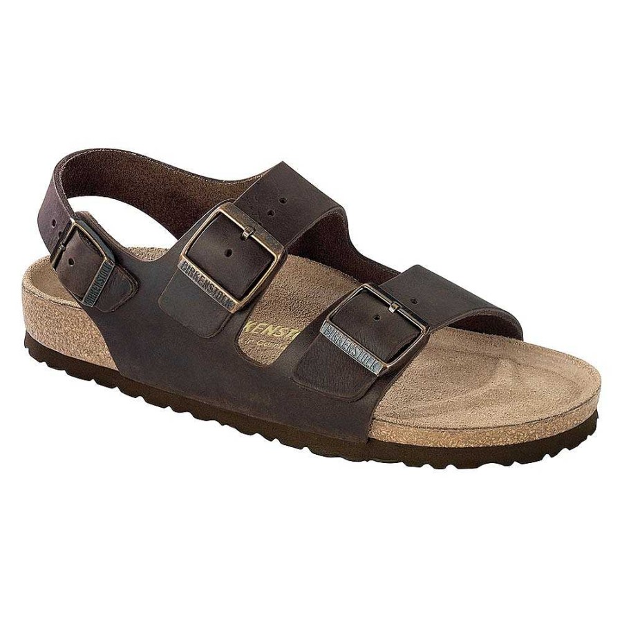 Men Birkenstock | Birkenstock Milano - Oiled Leather Habana