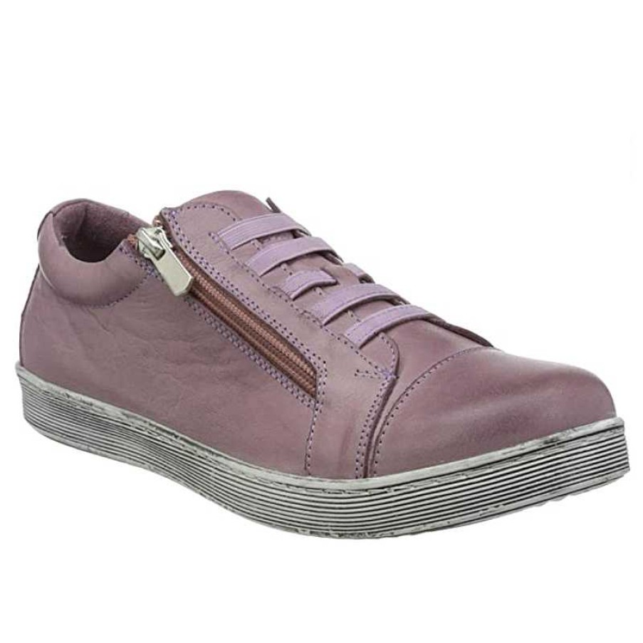 Women Andrea Conti | Women'S Andrea Conti Zip Sneaker - Amethyst