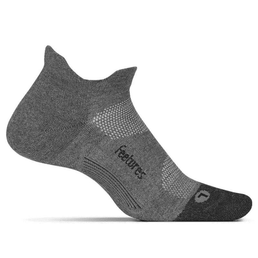 Accessories Feetures | Feetures Elite Max Cushion No Show Socks - Gray