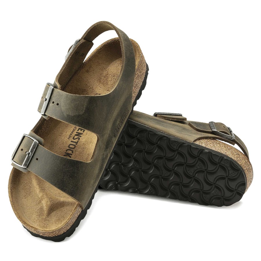 Men Birkenstock | Men'S Birkenstock Milano - Faded Khaki