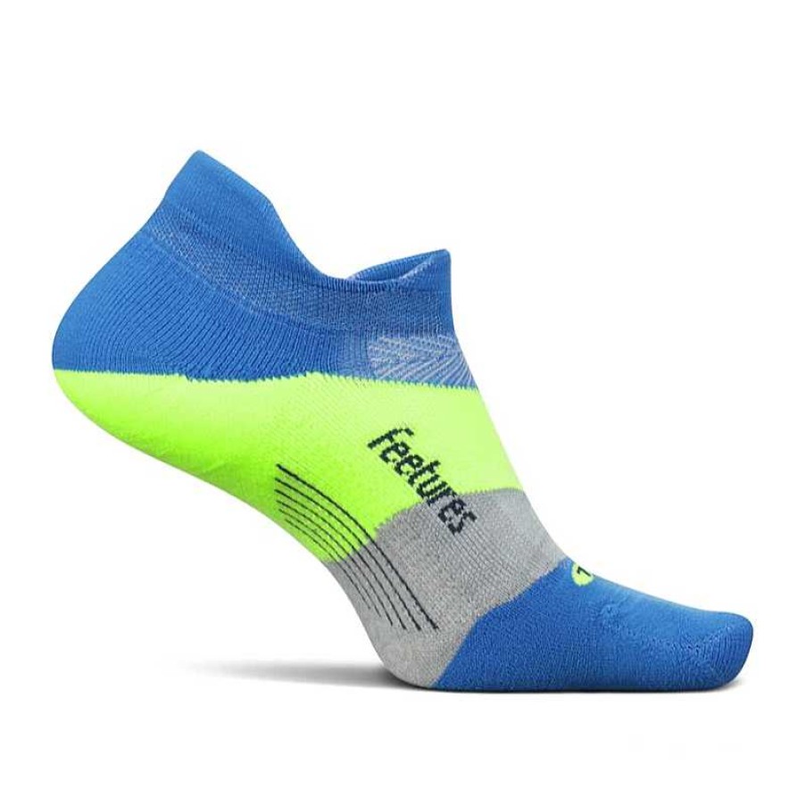 Accessories Feetures | Feetures Elite Max Cushion No Show Socks Boulder Blue