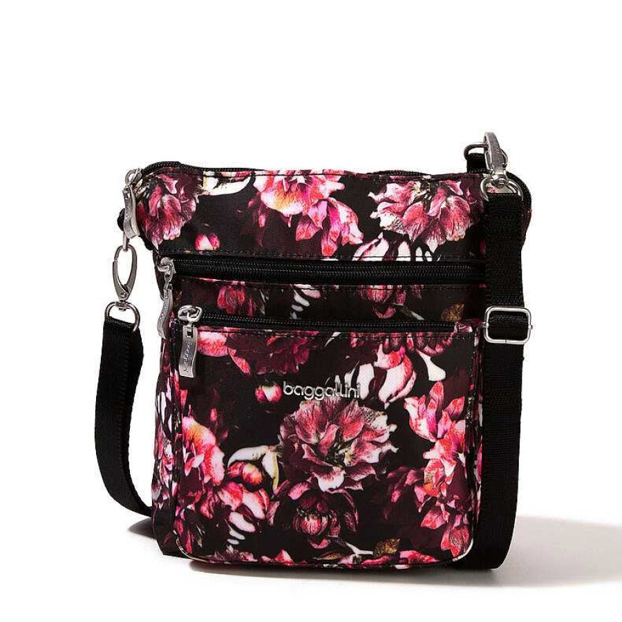 Accessories Baggallini | Baggallini Modern Pocket Crossbody Peony Bloom