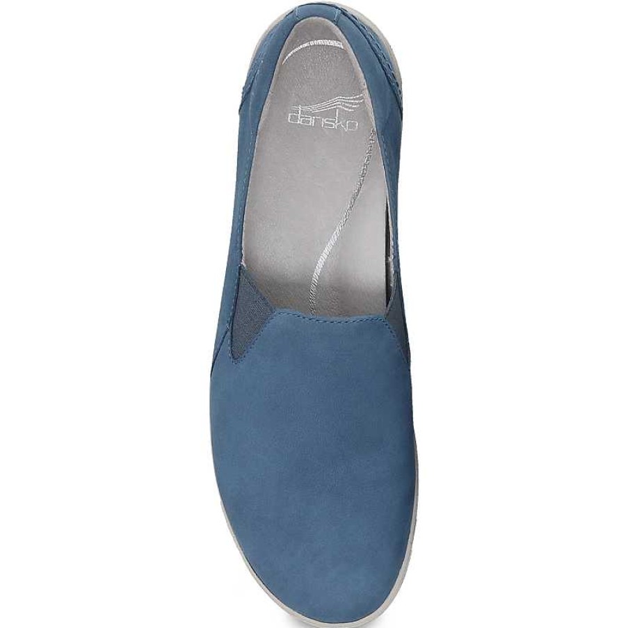 Women Dansko | Women'S Dansko Laraine Waterproof - Blue Nubuck