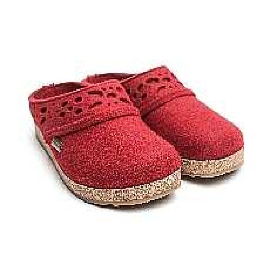 Women Haflinger | Women'S Haflinger Lacey Slipper - Chili