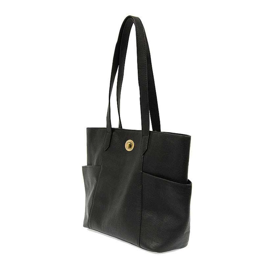 Accessories Joy Susan | Joy Susan Judy Turnlock Tote - Black