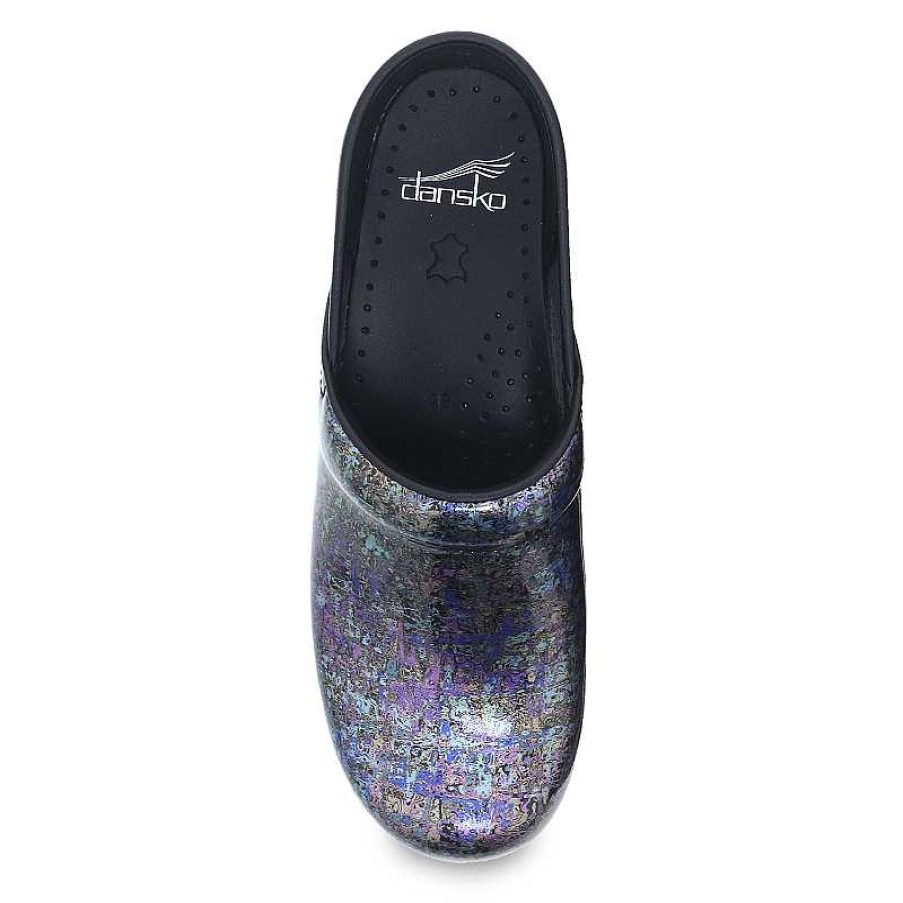 Women Dansko | Women'S Dansko Professional - Metallic Ink Patent