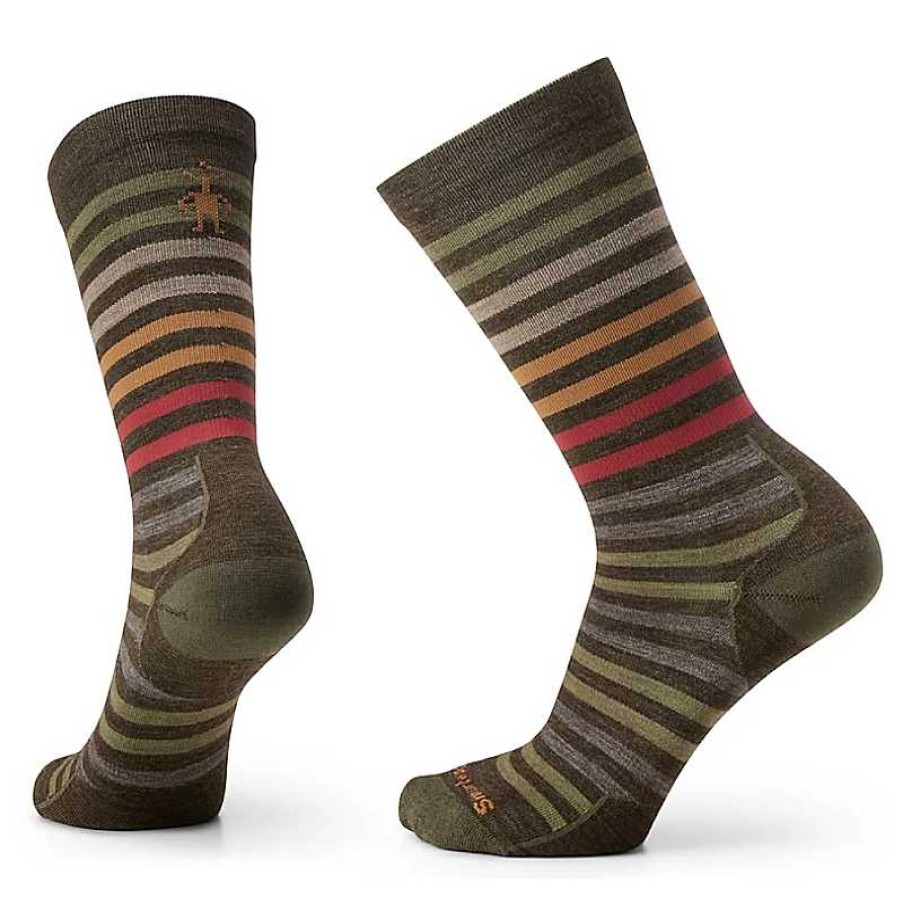 Accessories Smartwool | Smartwool Everyday Spruce Street Crew Socks Winter Moss