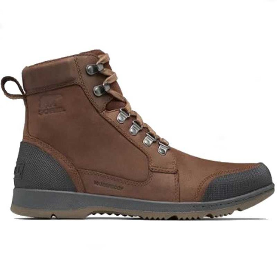 Men Sorel | Men'S Sorel Ankeny Ii Waterproof Boot - Tobacco/Black