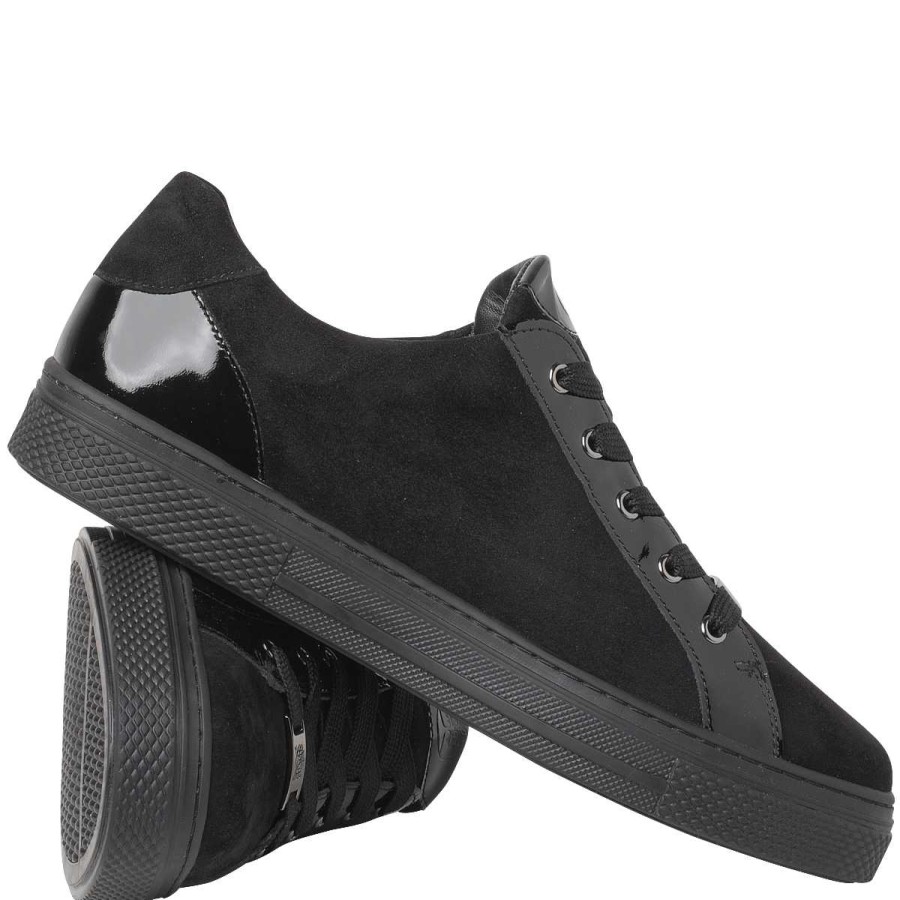 Women Hassia | Women'S Hassia Bilbao Zip Sneaker - Schwarz - Uk Sizing