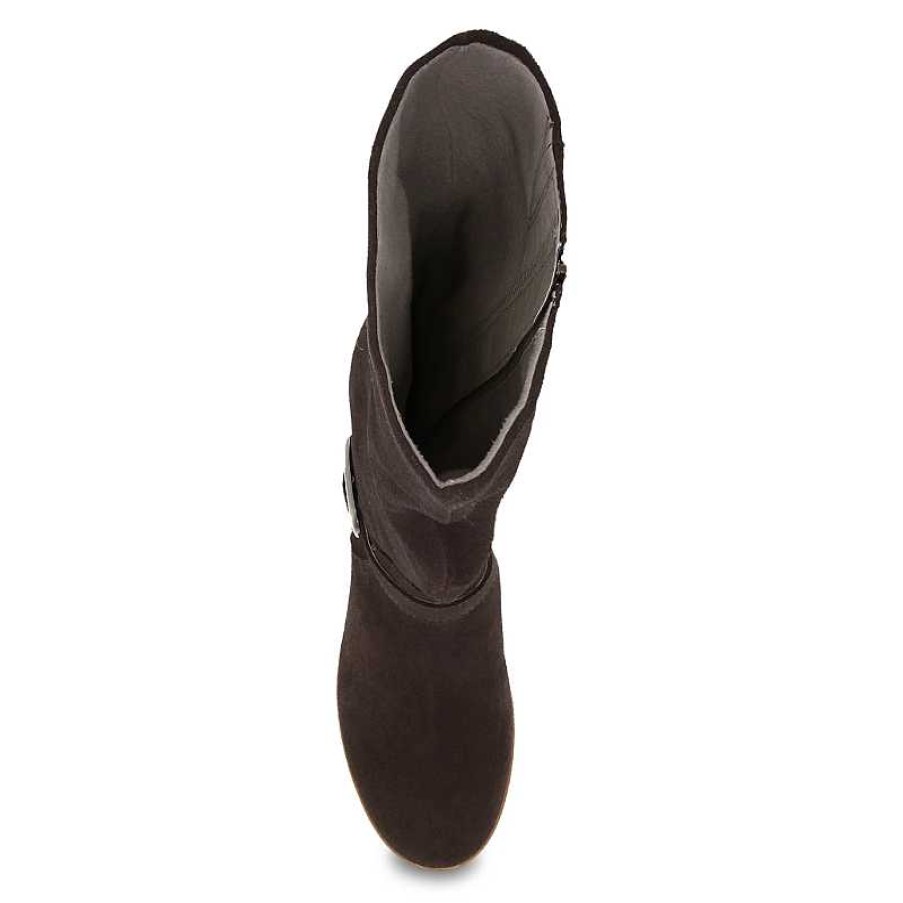 Women Dansko | Women'S Dansko Dalinda - Chocolate Waterproof Suede