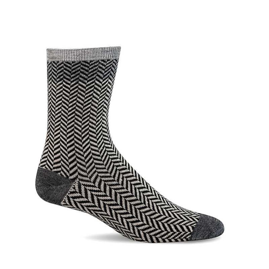 Accessories Sockwell | Women'S Sockwell Herringbone Tweed - Black