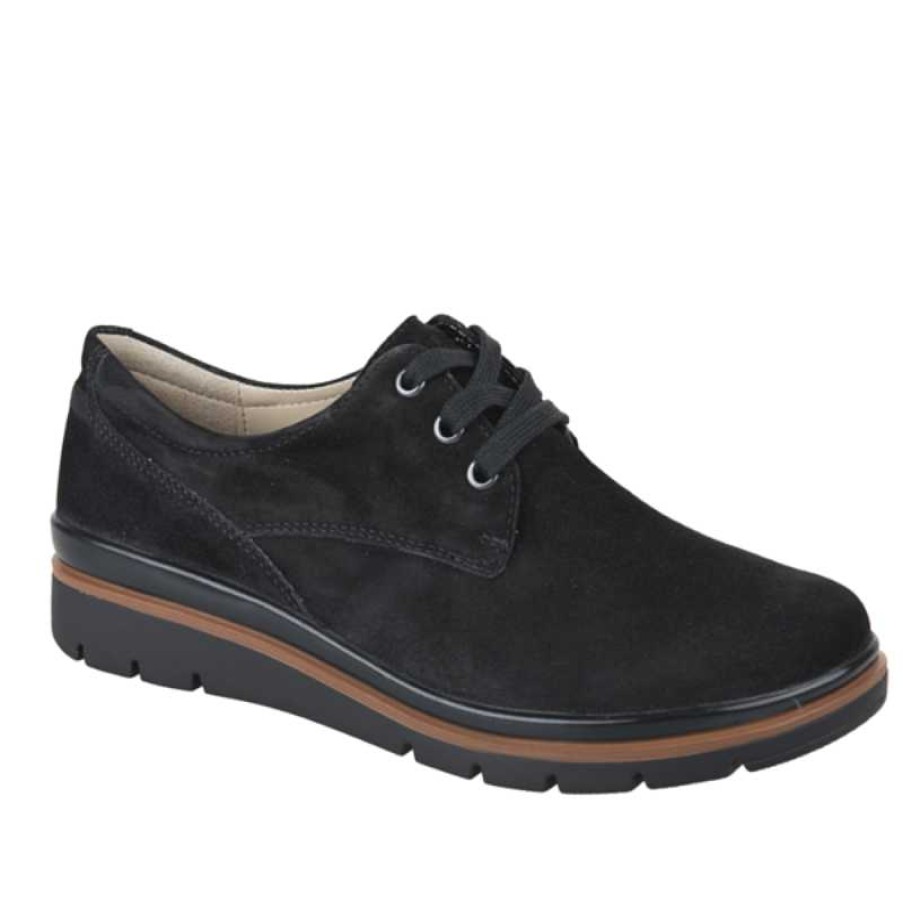 Women Fidelio | Women'S Fidelio Multistretch Harlow Black Nubuck Uk Sizing