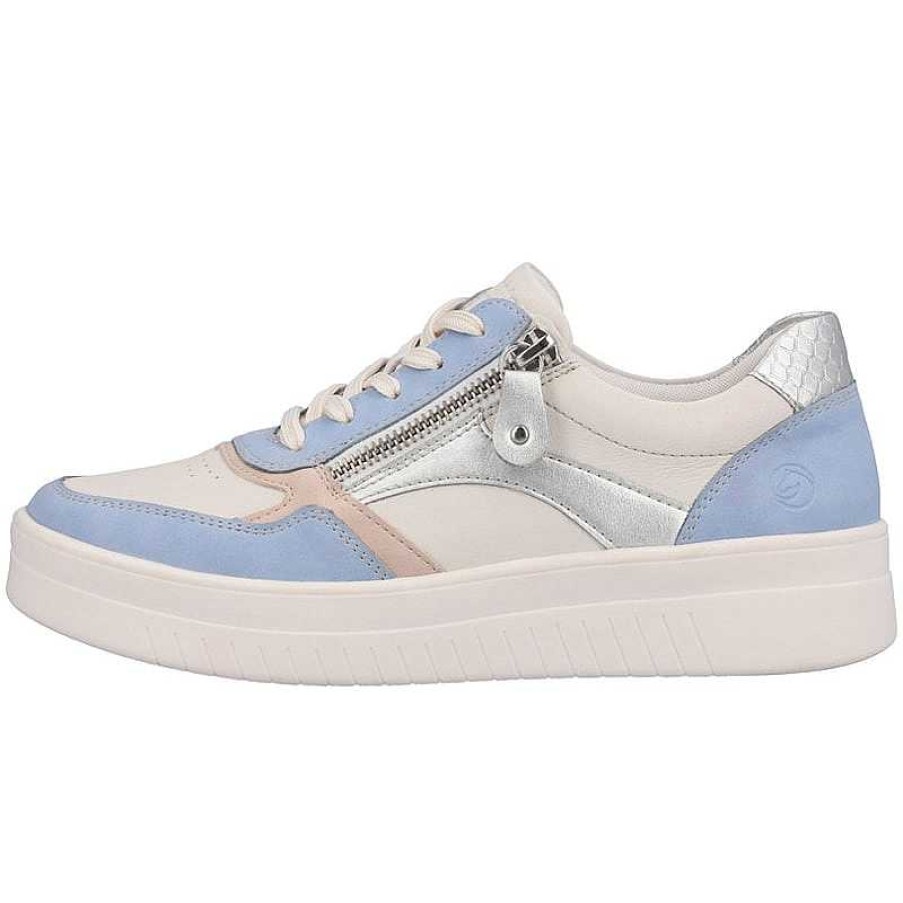 Women Remonte | Women'S Remonte Kendra D0J01-82 - Aqua/Offwhite/Rose/Silver - Euro Sizing