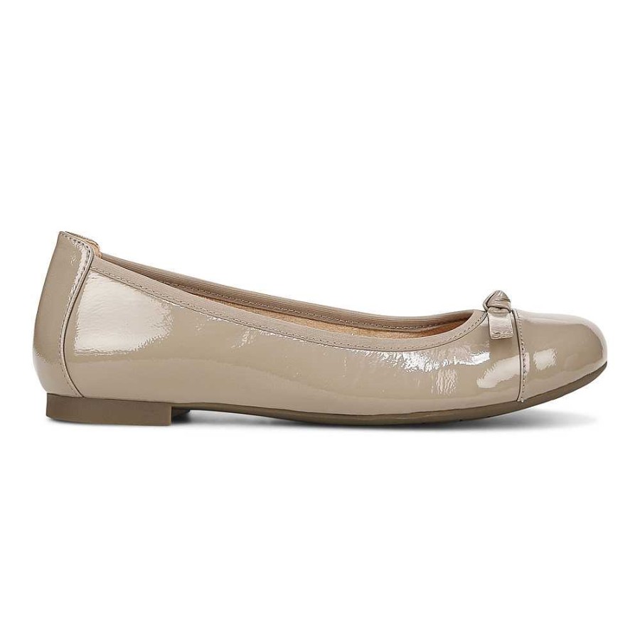 Women Vionic | Women'S Vionic Amorie Flat Taupe Patent