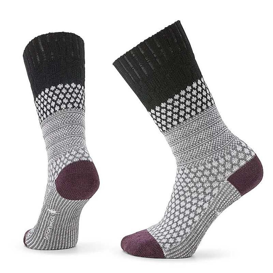 Accessories Smartwool | Smartwool Everyday Popcorn Cable Crew Socks - Black