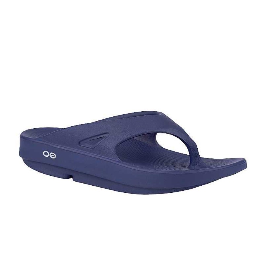 Men Oofos | Men'S Oofos Ooriginal Thong Navy