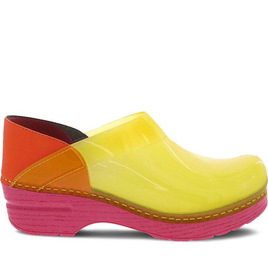 Women Dansko | Women'S Dansko Professional - Yellow Translucent