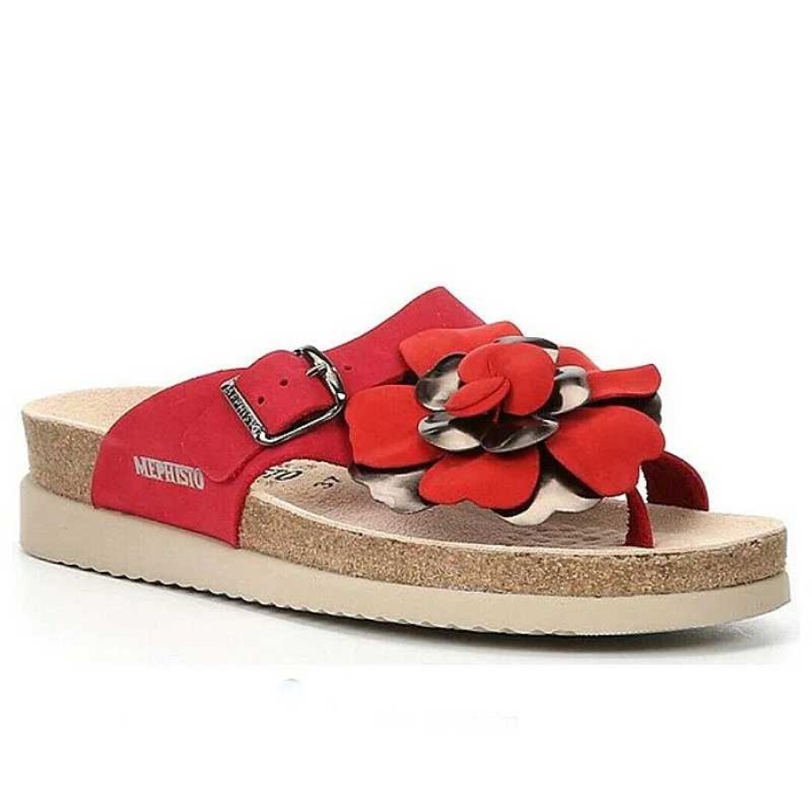 Women Mephisto | Women'S Mephisto Helen Flower - Red