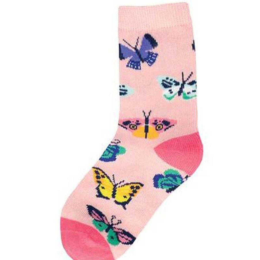 Kids Socksmith | Kids' Socksmith Butterfly Migration - Size 4-7 Years - Pink