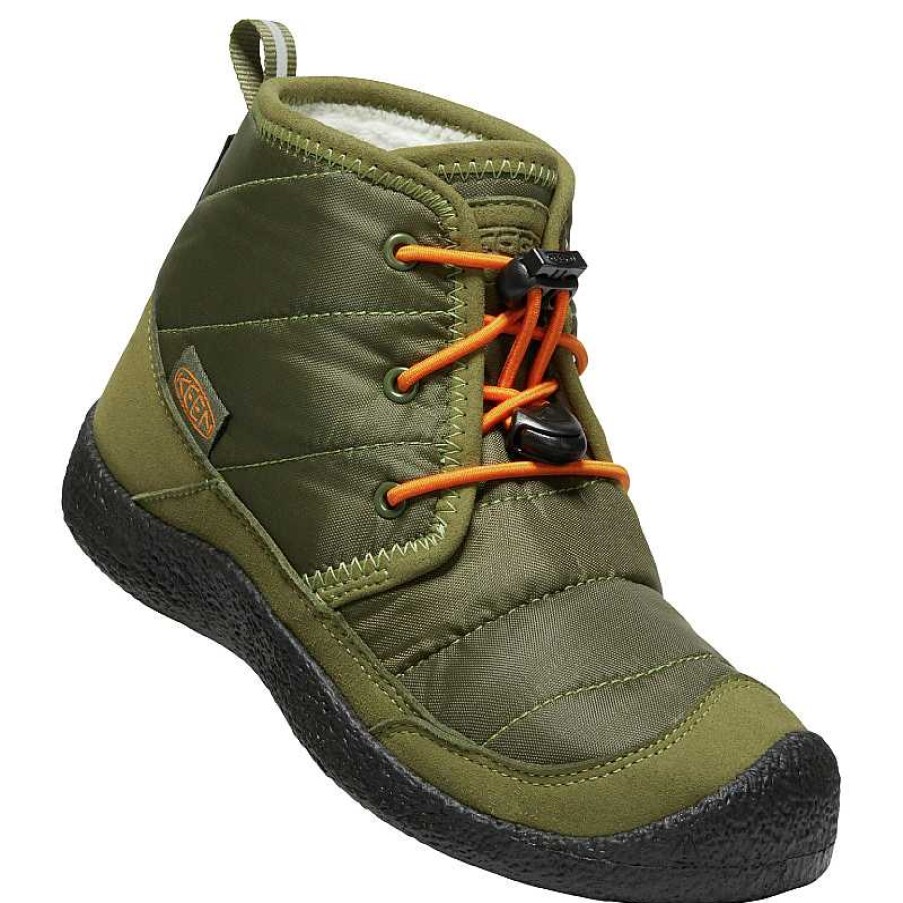 Kids Keen | Kids' Keen Howser Ii Chukka Youth Sizes 1-7 - Capulet Olive|Russet Orange