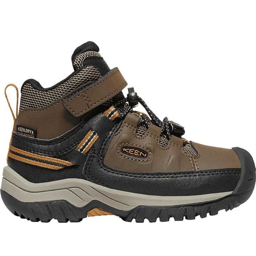 Kids Keen | Kids' Keen Targhee Waterproof Mid C Size 10-13 Dark Earth/Golden Brown