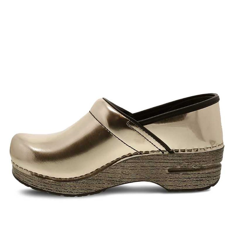 Women Dansko | Women'S Dansko Professional - Gold Chrome Metallic