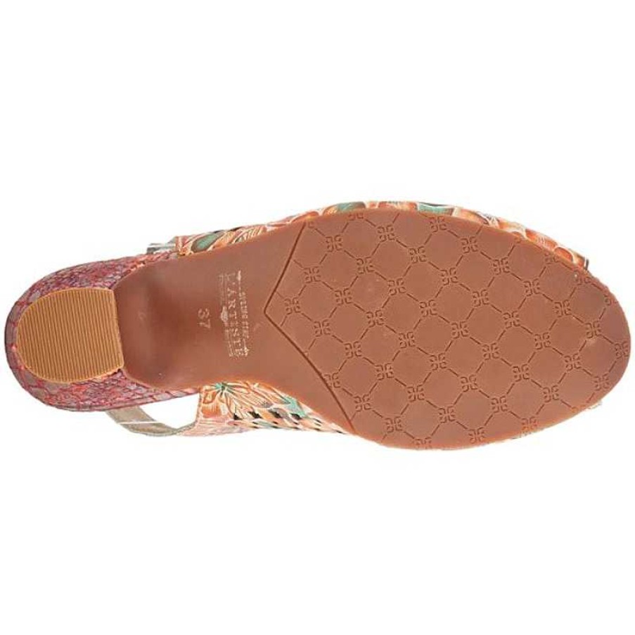 Women L'Artiste | Women'S L'Artiste Arautre Slingback Sandal - Camel Multi