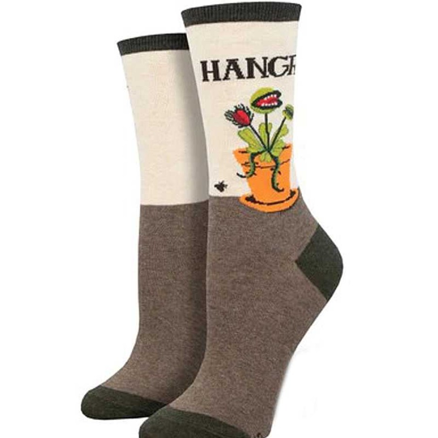 Accessories Socksmith | Socksmith Hangry Crew Socks - Ivory Heather