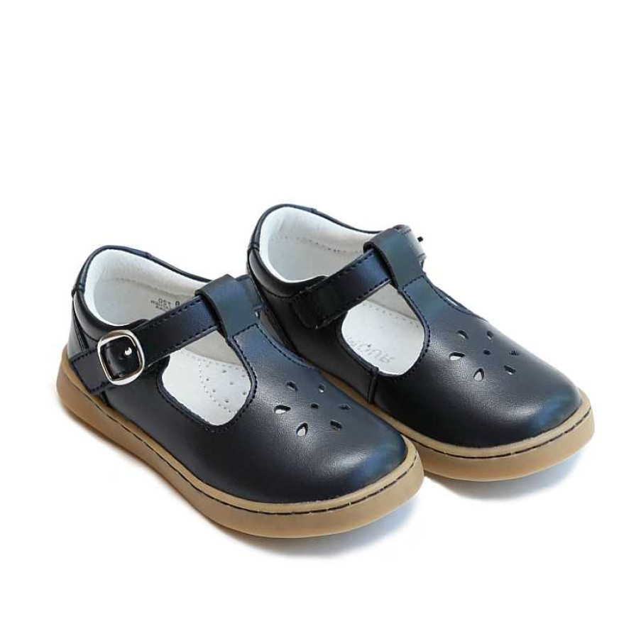 Kids L'Amour | Girl'S L'Amour Chelsea T-Strap Mary Jane - Navy