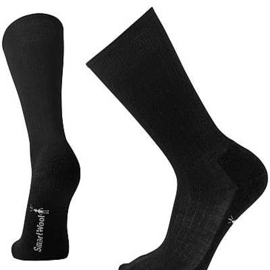 Accessories Smartwool | Smartwool Everyday Medium Cushion Classic Rib Crew Socks - Black