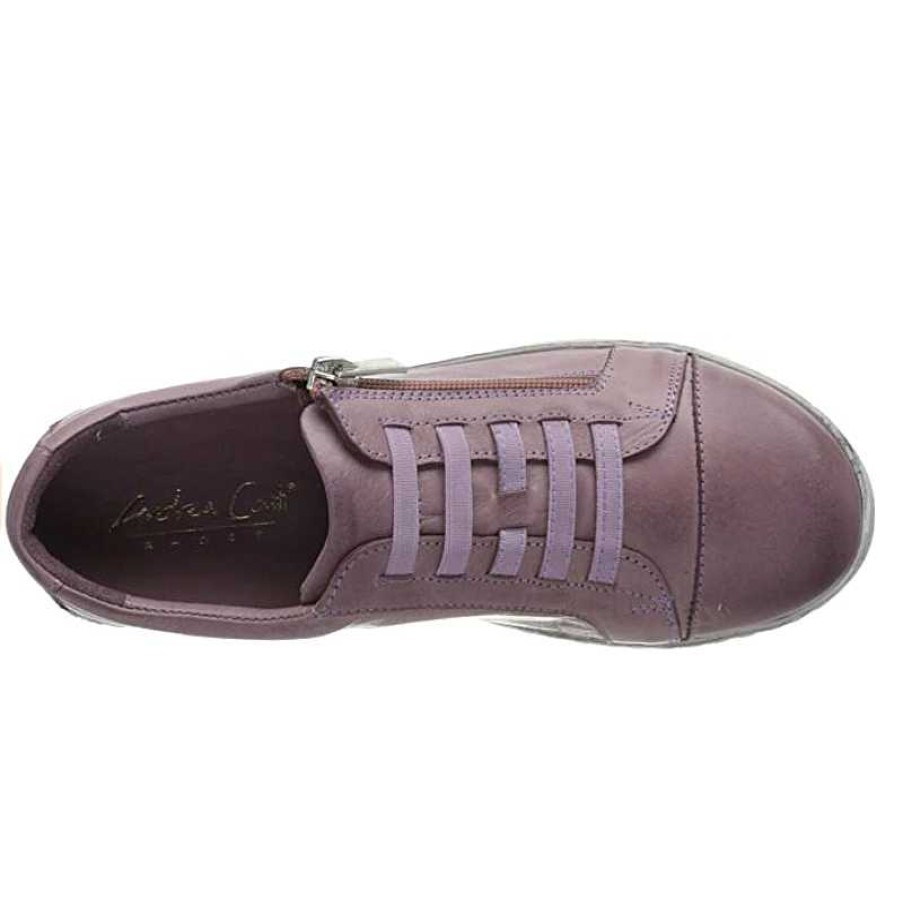 Women Andrea Conti | Women'S Andrea Conti Zip Sneaker - Amethyst