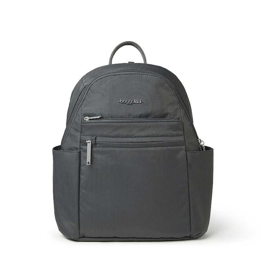 Accessories Baggallini | Baggallini Securtex Anti-Theft Vacation Backpack - Charcoal