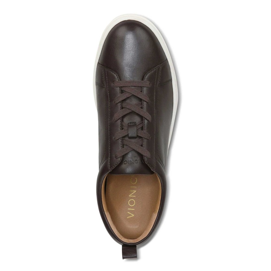 Men Vionic | Men'S Vionic Lucas Lace-Up Sneaker - Chocolate