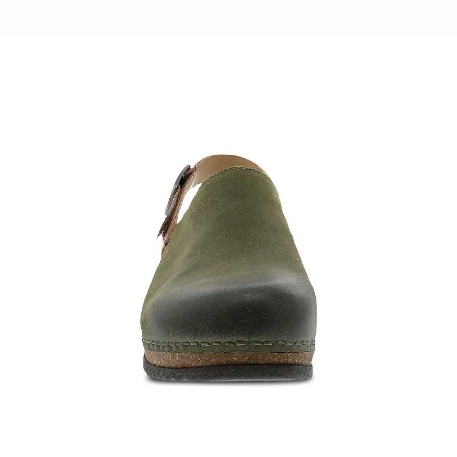 Women Dansko | Women'S Dansko Merrin Olive Burnished Suede