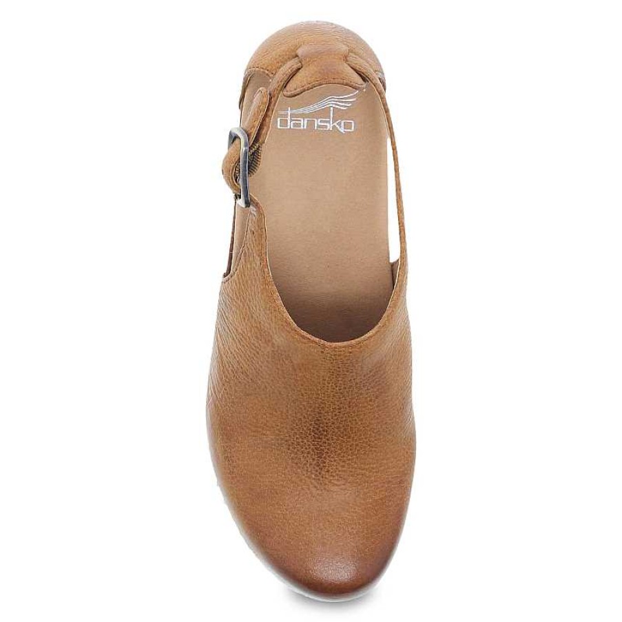 Women Dansko | Women'S Dansko Sassy Tan Milled Burnished