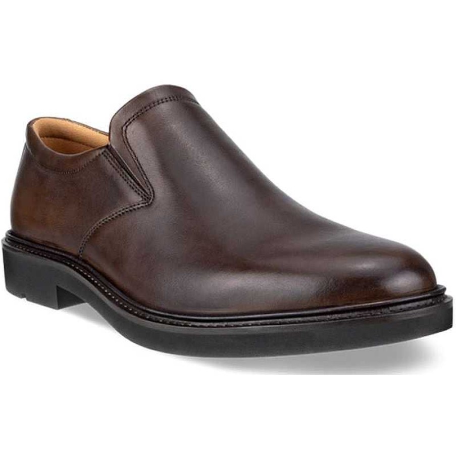 Men ECCO | Men'S Ecco Metropole London Slip-On Cocoa Brown