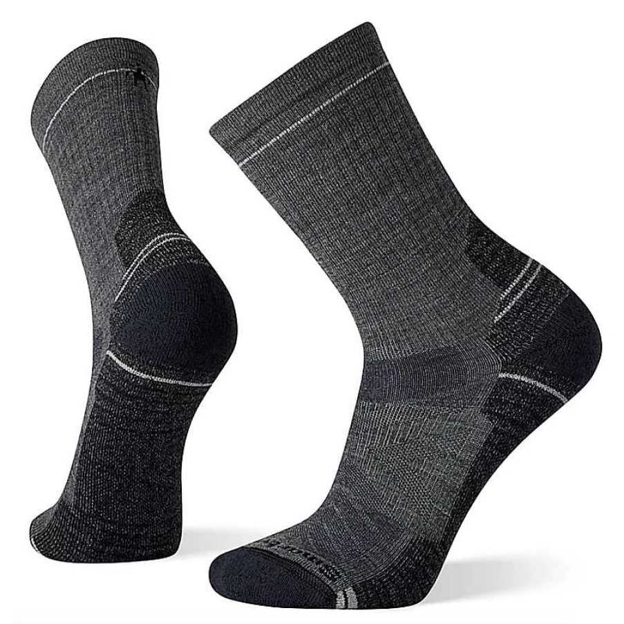 Accessories Smartwool | Men'S Smartwool Perf Hike Light Cushion Crew Socks - Medium Gray