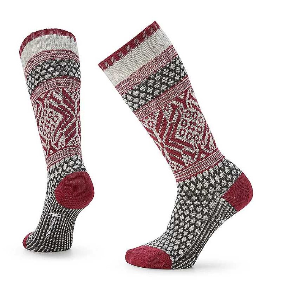 Accessories Smartwool | Smartwool Everyday Popcorn Snowflake Pattern Crew Socks - Ash